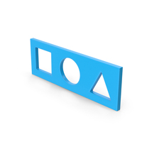 Blue Shape Toy Platform PNG & PSD Images