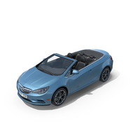 Buick Cascada Cabriolet Convertible Blue Color PNG & PSD Images