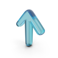 Glass Up Arrow Symbol PNG & PSD Images