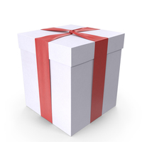 Gift Box White PNG & PSD Images