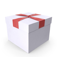 Gift Box White PNG & PSD Images