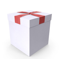 Gift Box White PNG & PSD Images