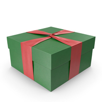 Green Gift Box PNG & PSD Images