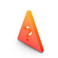 Question Mark Triangle Symbol Glo PNG & PSD Images