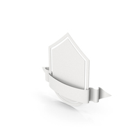 White Ribbon Label And Banner PNG & PSD Images