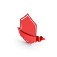 Red Ribbon Label And Banner PNG & PSD Images