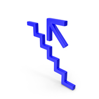 Blue Stairs Up Left PNG & PSD Images