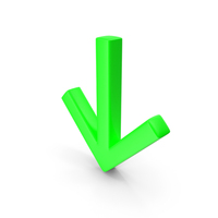 Green Arrow Down PNG & PSD Images