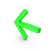 Green Arrow Up Left PNG & PSD Images