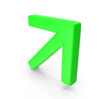 Green Arrow Up Right PNG & PSD Images