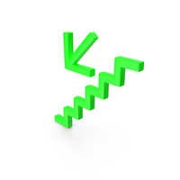 Green Stairs Down Left PNG & PSD Images