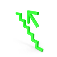 Green Stairs Up Left PNG & PSD Images
