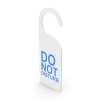 Hotel Room Door Tag Do Not Disturb PNG & PSD Images