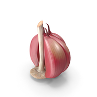 Half Head of Garlic Red PNG & PSD Images