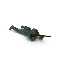 Lying Prone Toy Soldier Figurine PNG & PSD Images