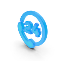 Customer Support 24 Hours Icon PNG & PSD Images