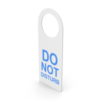 Hotel Room Do Not Disturb Door Tag PNG & PSD Images