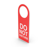 Do Not Disturb Hotel Room Door Hanging Tag PNG & PSD Images