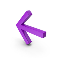 Indigo Arrow Left PNG & PSD Images
