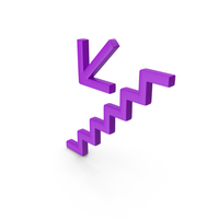 Indigo Stairs Down Left PNG & PSD Images
