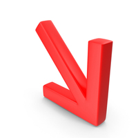 Red Arrow Down Right PNG & PSD Images
