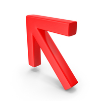 Red Arrow Up Left PNG & PSD Images