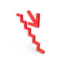 Red Stairs Down Right PNG & PSD Images