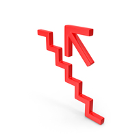 Red Stairs Up Left PNG & PSD Images