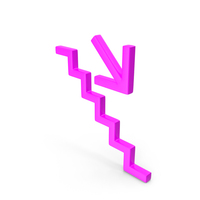 Violet Stairs Down Right PNG & PSD Images