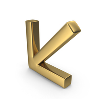 Gold Down Left Arrow PNG & PSD Images