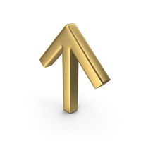 Gold Up Arrow PNG & PSD Images