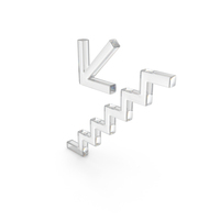 Diamond Down Left Stairs Arrow PNG & PSD Images
