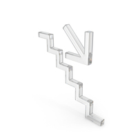Diamond Down Right Stairs Arrow PNG & PSD Images