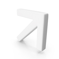 White Up Right Arrow PNG & PSD Images