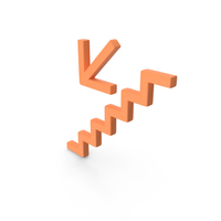 Bronze Stairs Down Left PNG & PSD Images