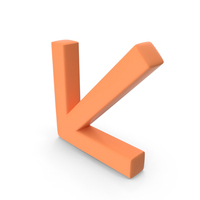 Bronze Arrow Down Left PNG & PSD Images