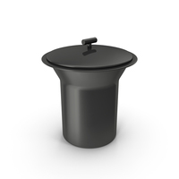Closed Ice Bucket Black PNG & PSD Images