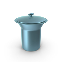 Closed Ice Bucket Blue PNG & PSD Images