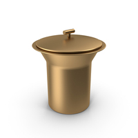 Closed Ice Bucket Bronze PNG & PSD Images