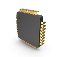 CARTOON GOLD MICROCHIP PNG & PSD Images