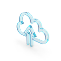 Glass Cloud Upload Icon PNG & PSD Images