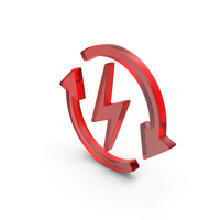 Glass Renewable Energy Refresh Icon PNG & PSD Images