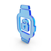 Glass Smartwatch Lock Icon PNG & PSD Images