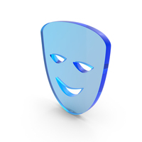 Glass Smile Face Mask Icon PNG & PSD Images