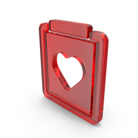 Glass Wishlist Favorite Icon PNG & PSD Images