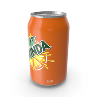 Mirinda Orange 033L Can PNG & PSD Images