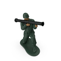 Toy Soldier with Rocket Launcher Bazooka PNG & PSD Images
