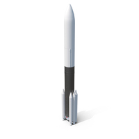 Heavy Lift Rocket with Six Solid Boosters PNG & PSD Images