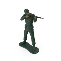 Miniature Toy Soldier Shooting Position PNG & PSD Images