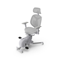 Office Fitness Chair White PNG & PSD Images